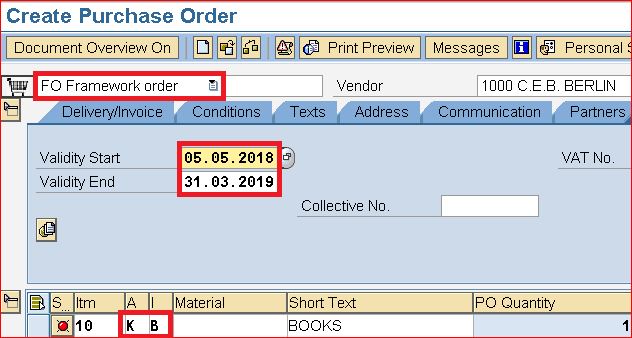 blanket purchase order