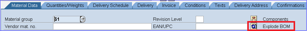 subcontracting process in sap mm