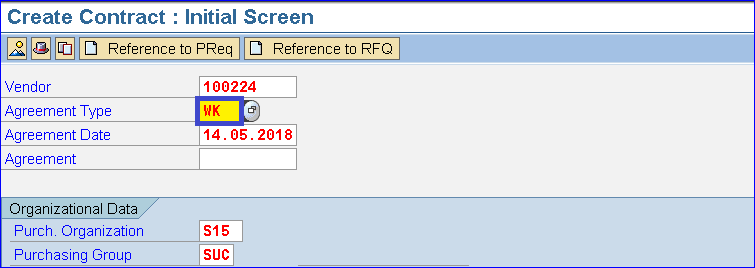 SAP CONTRACT