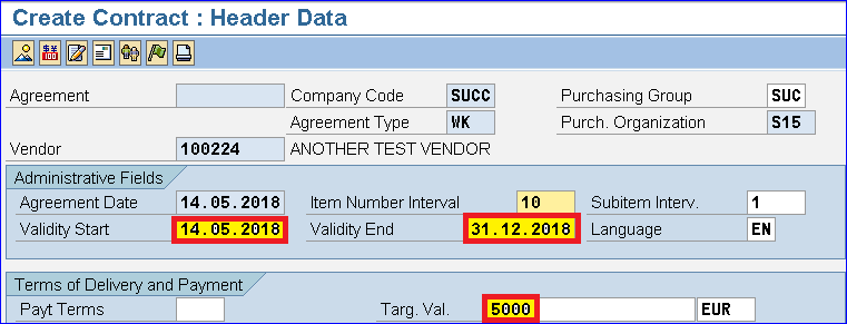 SAP CONTRACT